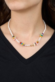 Heliophilia Silver Collar Multicolor de Metal ELKGC68400